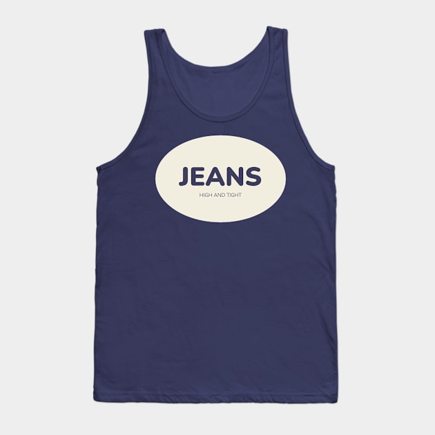 Blue Jeans Tank Top by TexasToons